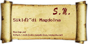 Siklódi Magdolna névjegykártya